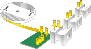 Image of basic specifications of preform chain tab terminal