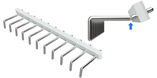 Lead terminal of the board photo