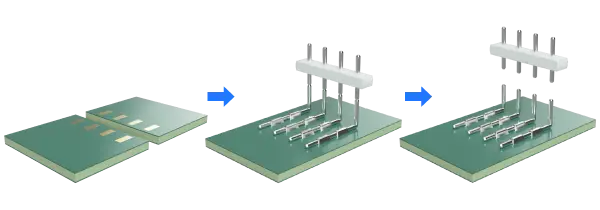 Image of Horizontal connection between boards 1