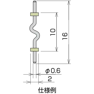 Wave pin type single line photo