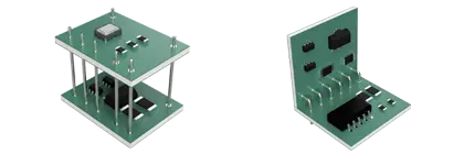 Image of as a mechanical component for electrical connection to connect substrates horizontally and vertically
