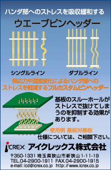 ウエーブピンヘッダーの広告