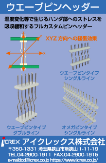 ウエーブピンヘッダーの広告